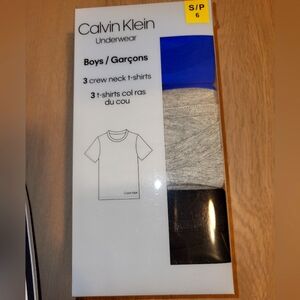 Calvin Klein 3 crew neck t-shirts , bnwt size 6